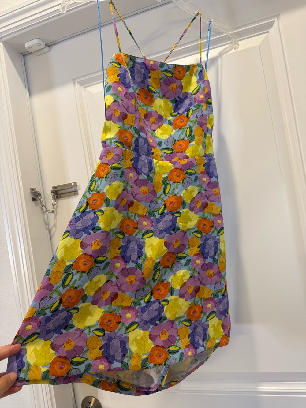Zara Floral Mini Skirt in Yellow, Purple & Orange